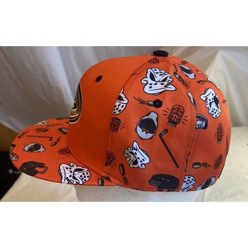 Unisex Anaheim Ducks NHL Giveaway Bright Hat With Fun Desigs-New Without‎ Tags